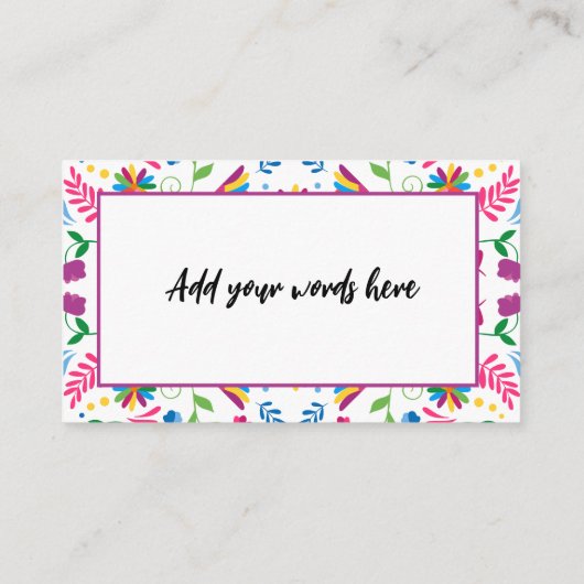Carte De Visite Random act of kindness spread love not hate busine (Dos)
