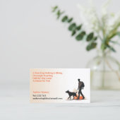 Carte De Visite Randonnée de marche de chien animal de compagnie a (Debout devant)