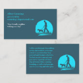 Carte De Visite Randonnée de marche de chien animal de compagnie a (Devant / Derrière)