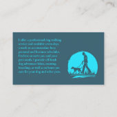 Carte De Visite Randonnée de marche de chien animal de compagnie a (Dos)