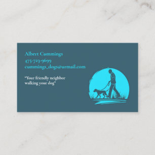 Carte De Visite Randonnée de marche de chien animal de compagnie a