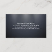 Carte De Visite Rangée de cocktails au Bar (Dos)