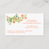 Carte De Visite Rangée de télécarte de maman de verdure de pêches (Dos)