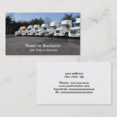 Carte De Visite rangée ou flotte de gros camions (Devant / Derrière)