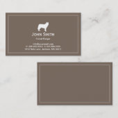 Carte De Visite Ranger forestier professionnel Grey Wolf  (Devant / Derrière)