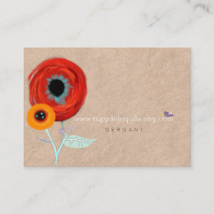Carte De Visite Ranunculus boutonniere Designer