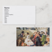 Carte De Visite Raphael à Vatican, 1832 (huile sur la toile) (Devant / Derrière)