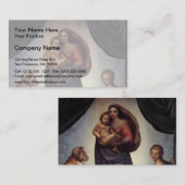 Carte De Visite Raphael - La Vierge Sixtine (Devant / Derrière)