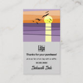 Carte De Visite Rappel de l'événement ・ Code QR ・ Merci d'été (Devant)