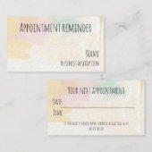 Carte De Visite Rappel de nomination (Devant / Derrière)