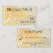 Carte De Visite Rappel de nomination (Devant / Derrière)