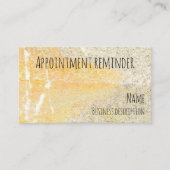 Carte De Visite Rappel de nomination (Devant)