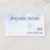 Carte De Visite Rappel de nomination (Devant)