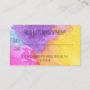 Carte De Visite Rappel de nomination