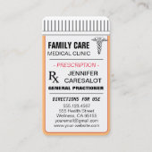 Carte De Visite Rappel de nomination du PRACTIONNAIRE GÉNÉRAL (Devant)