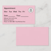 Carte De Visite Rappel de nomination Médicale (Devant / Derrière)