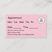 Carte De Visite Rappel de nomination Médicale (Devant)