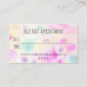 Carte De Visite Rappel de rendez-vous (Dos)