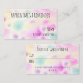 Carte De Visite Rappel de rendez-vous (Devant / Derrière)
