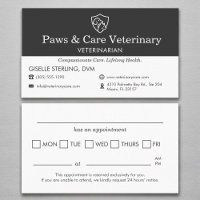 Rappel de rendez-vous au bureau de chat de chien v