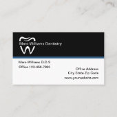 Carte De Visite Rappel de rendez-vous chez le dentiste moderne (Devant)