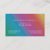 Carte De Visite Rappel de rendez-vous de caniche rose et Rose (Dos)