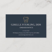 Carte De Visite Rappel de rendez-vous de dentisterie endodontique (Devant)