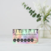 Carte De Visite Rappel de rendez-vous de maquillage de cheveux Noi (Debout devant)