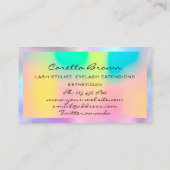 Carte De Visite Rappel de rendez-vous de maquillage Holographe Log (Dos)