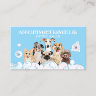 Carte De Visite Rappel de rendez-vous de toilettage au Blue Dog Sp
