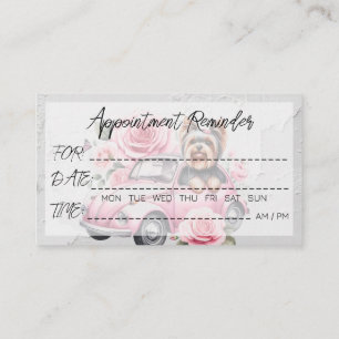 Carte De Visite Rappel de rendez-vous des vétérinaires de toiletta