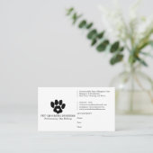 Carte De Visite Rappel de rendez-vous d'image de marque pour anima (Debout devant)