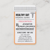 Carte De Visite Rappel de rendez-vous GASTROENTEROLOGIST (Devant)