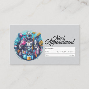 Carte De Visite Rappel de rendez-vous Ménage Nettoyage à domicile