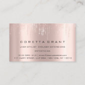 Carte De Visite Rappel de rendez-vous professionnel Salon de beaut (Dos)