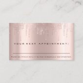 Carte De Visite Rappel de rendez-vous professionnel Salon de beaut (Devant)