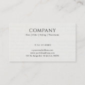 Carte De Visite Rappel de rendez-vous simple (Dos)