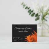 Carte De Visite Rapport d'or orange (Debout devant)