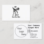 Carte De Visite Raptor noir (Devant / Derrière)