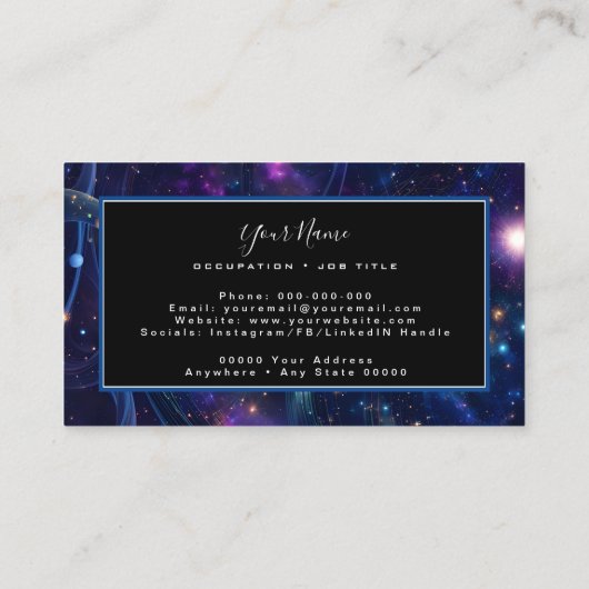 Carte De Visite Rapture nébuleuse (Dos)