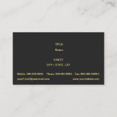 Carte De Visite Raquette de tennis (Dos)