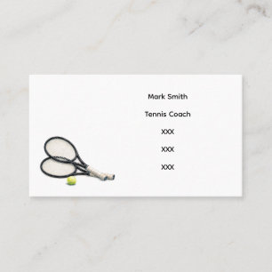 Carte De Visite Raquette de tennis et balle