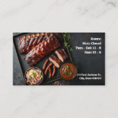 Carte De Visite Raquettes de côtes barbecues avec liens chauds (Dos)