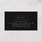 Carte De Visite Rasage classique, Barbiers hommes (Dos)