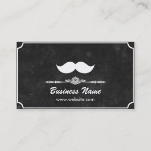 Carte De Visite Raseur-coiffeur foncé