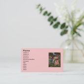 Carte De Visite Rassembler les fleurs (Debout devant)