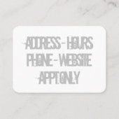 Carte De Visite Rat Rod (Dos)