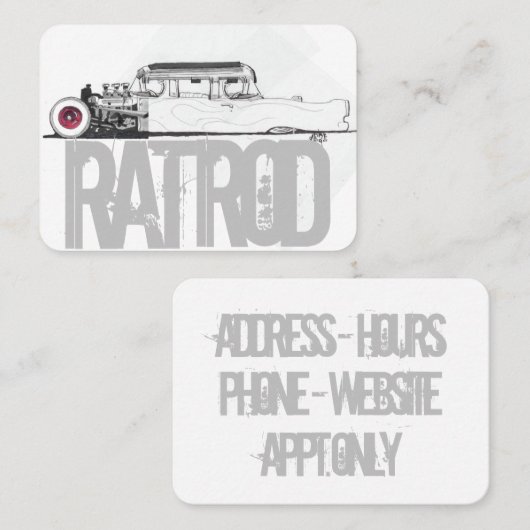 Carte De Visite Rat Rod (Devant / Derrière)