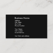 Carte De Visite Rat Rodder (Dos)