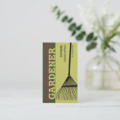 Carte De Visite Râteau de jardinage extrême (Debout devant)